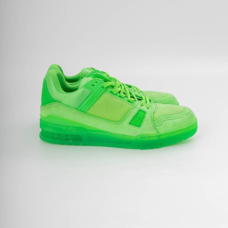Louis Vuitton Louis Vuitton Green Trainer Low-Top Sneakers for Men -2508 Size US 9.5 / EU 42-43 - 6 Thumbnail