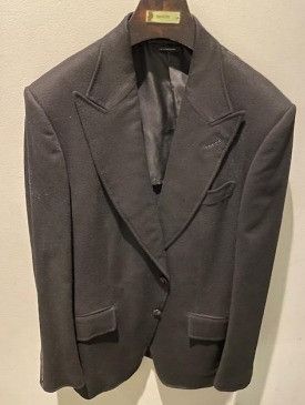 Tom Ford o1w1db10225 15ME40 Atticus Cashmere Blazer in Dark Brown Size US M / EU 48-50 / 2 - 1 Thumbnail