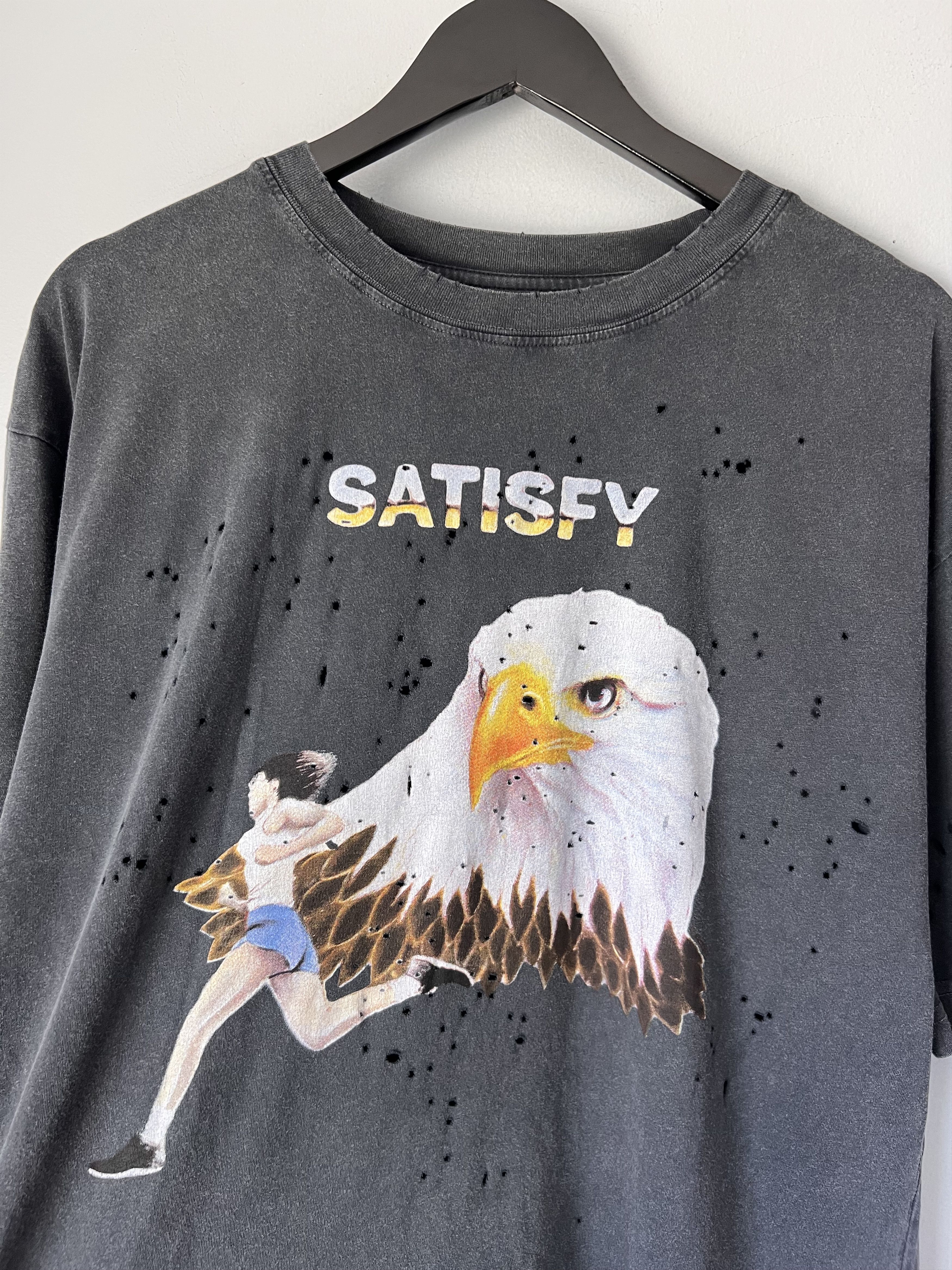 Satisfy Satisfy Running Equipment Harley MothTech Tee in Aged Black Size US S / EU 44-46 / 1 - 2 Thumbnail