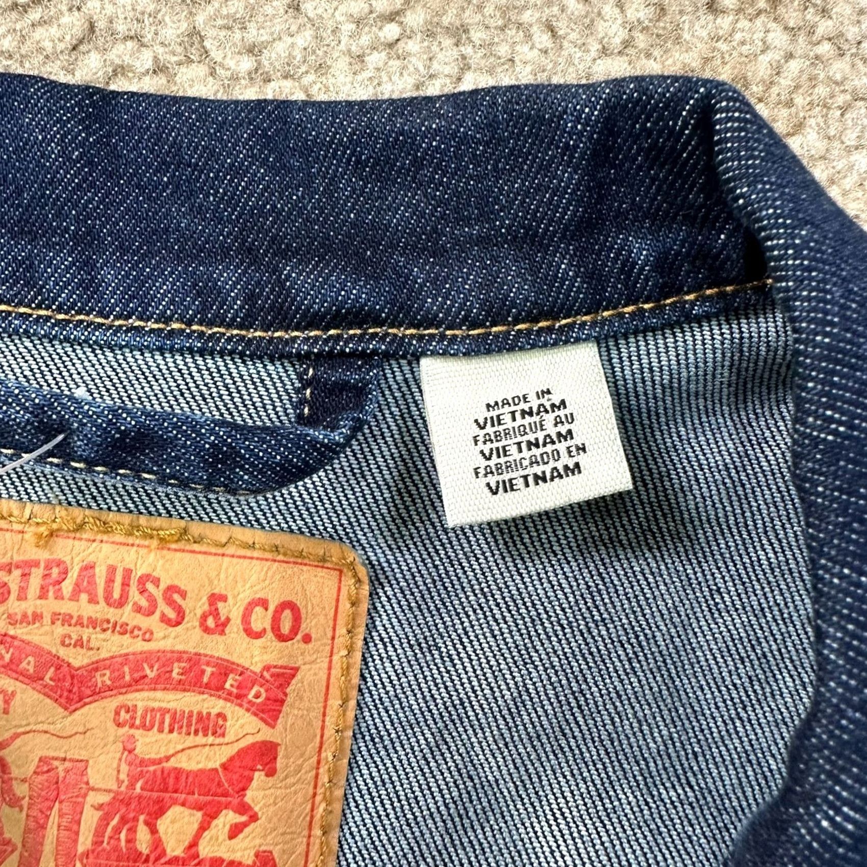Levi's Levi's Denim Trucker Jacket Men XL Blue Jeans jacket Regular Fit Size US 36 / EU 52 - 5 Thumbnail