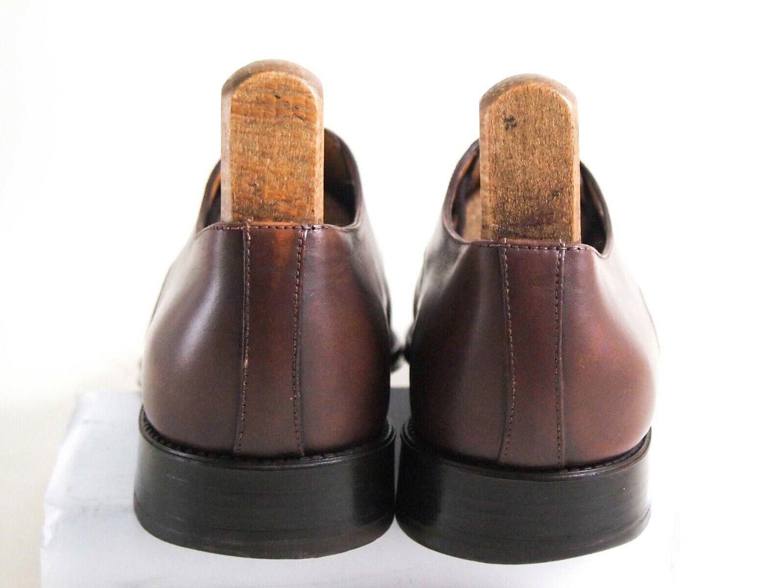 Santoni Santoni Derby Oxfords Brown Leather Mens Size EU 42.5 US 9.5 Size US 9.5 / EU 42-43 - 7 Thumbnail