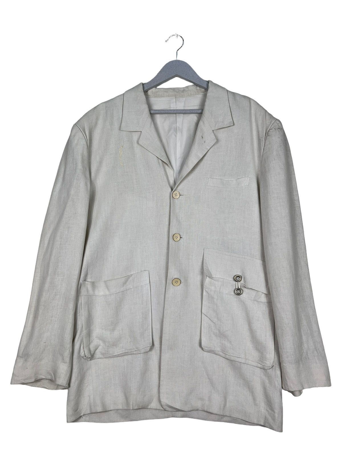 Issey Miyake 🔥 90s ISSEY MIYAKE MANDARIN BLAZER JACKET Size US L / EU 52-54 / 3 - 2 Thumbnail