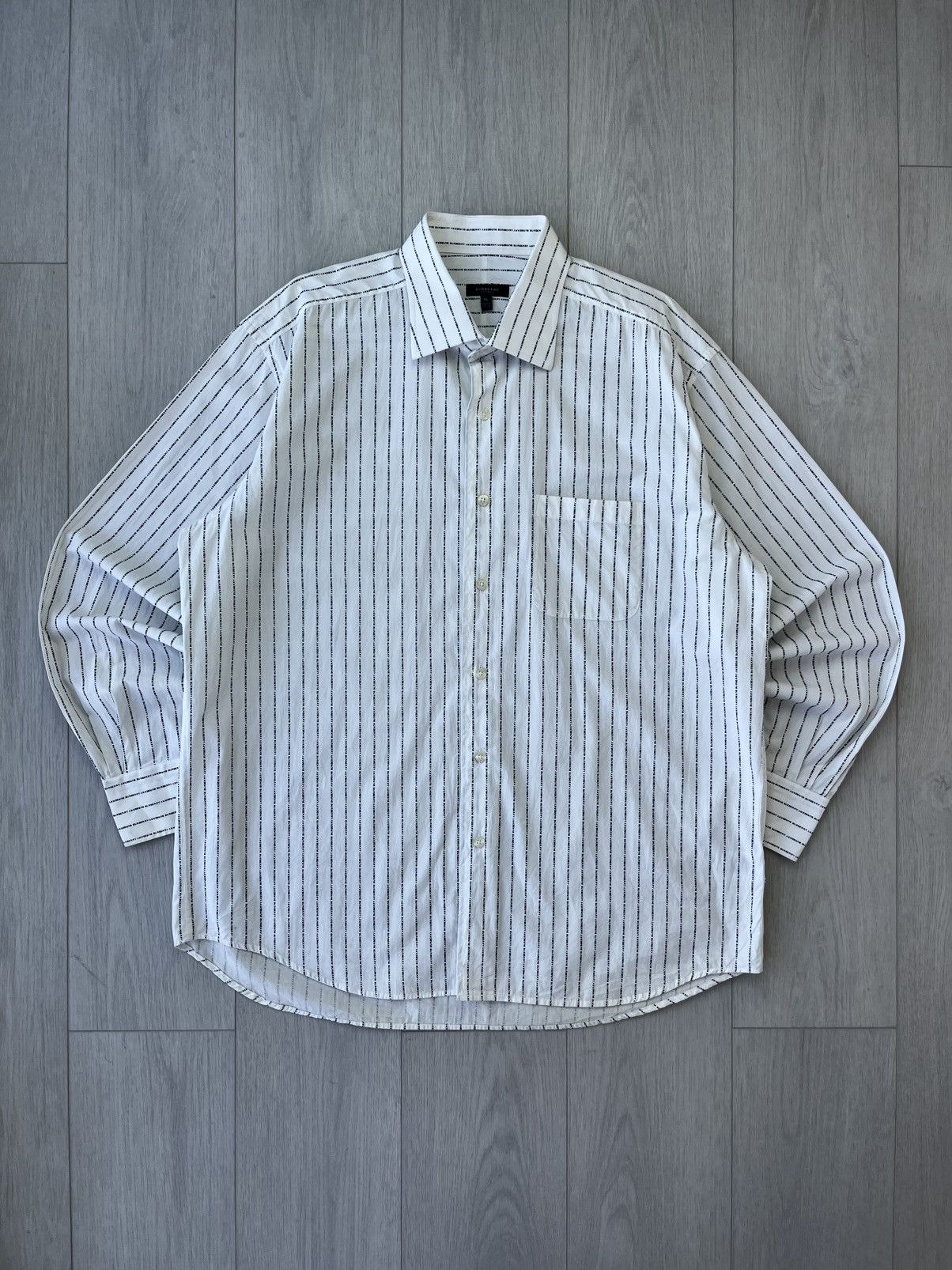 Burberry Vintage Burberry Monogram Shirt Button Ups Nova Check Rare Size US XL / EU 56 / 4 - 1 Thumbnail