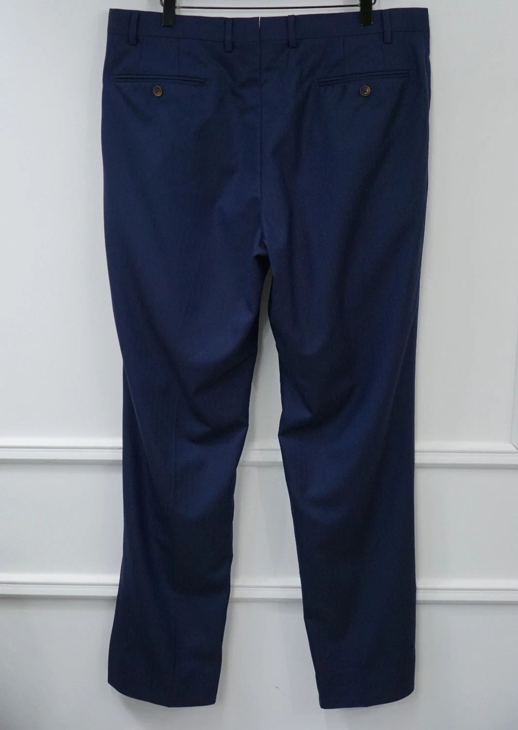 Suitsupply Men Suitsupply Pants Navy Blue Wool Lazio Size 106 UK/US44L Size 44L - 2 Thumbnail