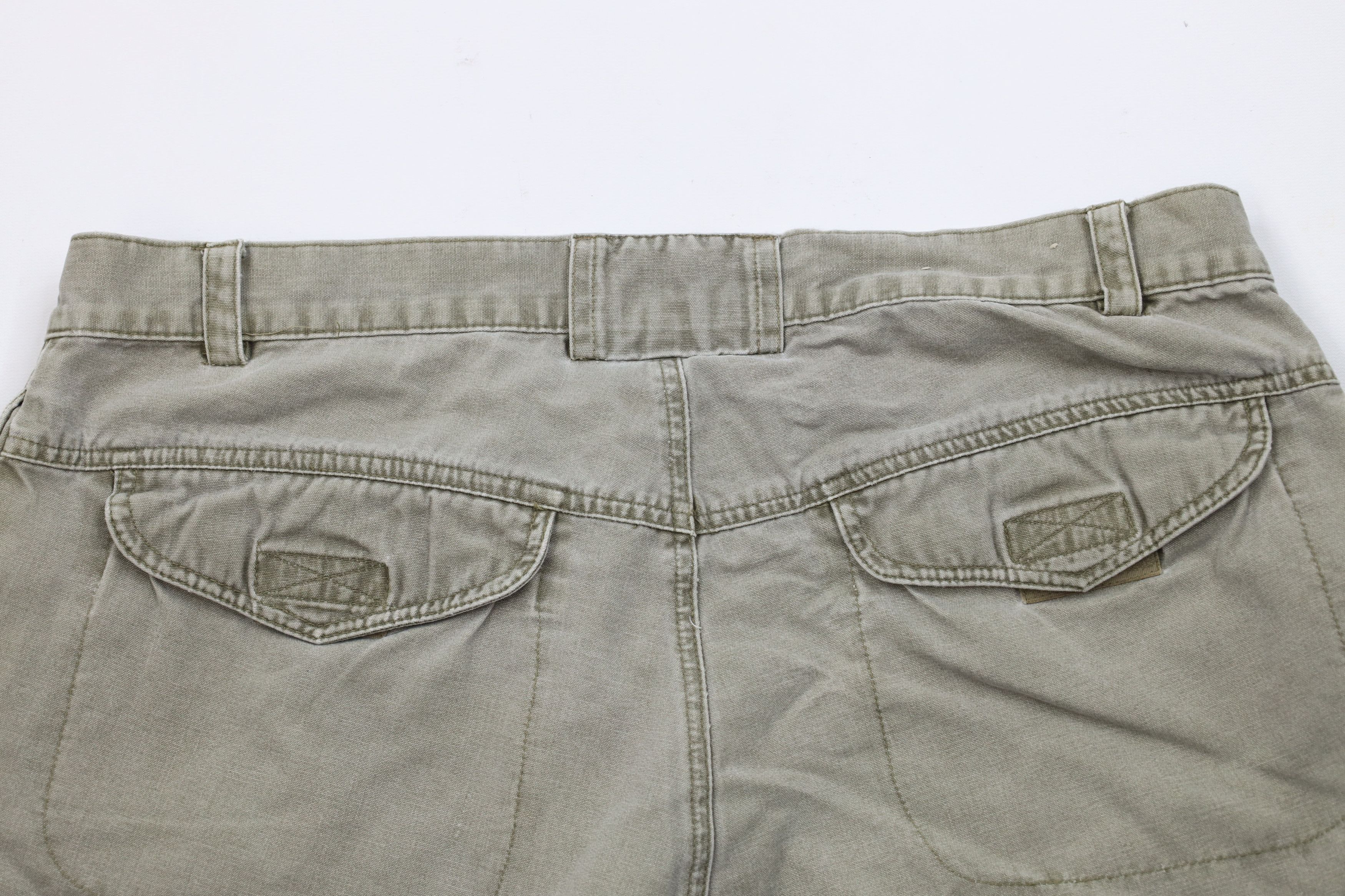 Vintage Vintage 90s Streetwear Pocket Above Knee Shorts Green Cotton Size US 36 / EU 52 - 8 Thumbnail
