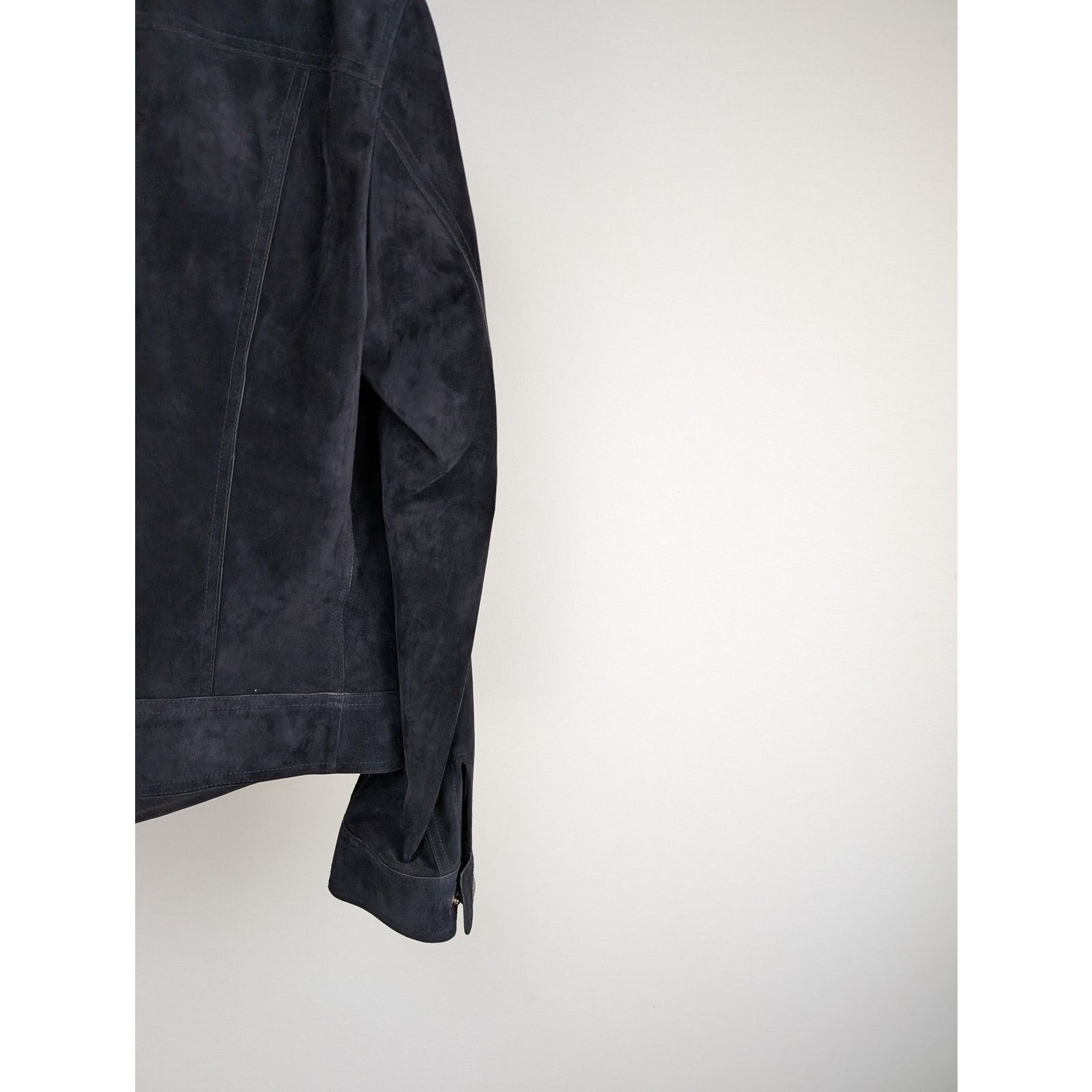 Tom Ford o1rshd1 Suede Button Jacket in Dark Navy Size US M / EU 48-50 / 2 - 13 Thumbnail