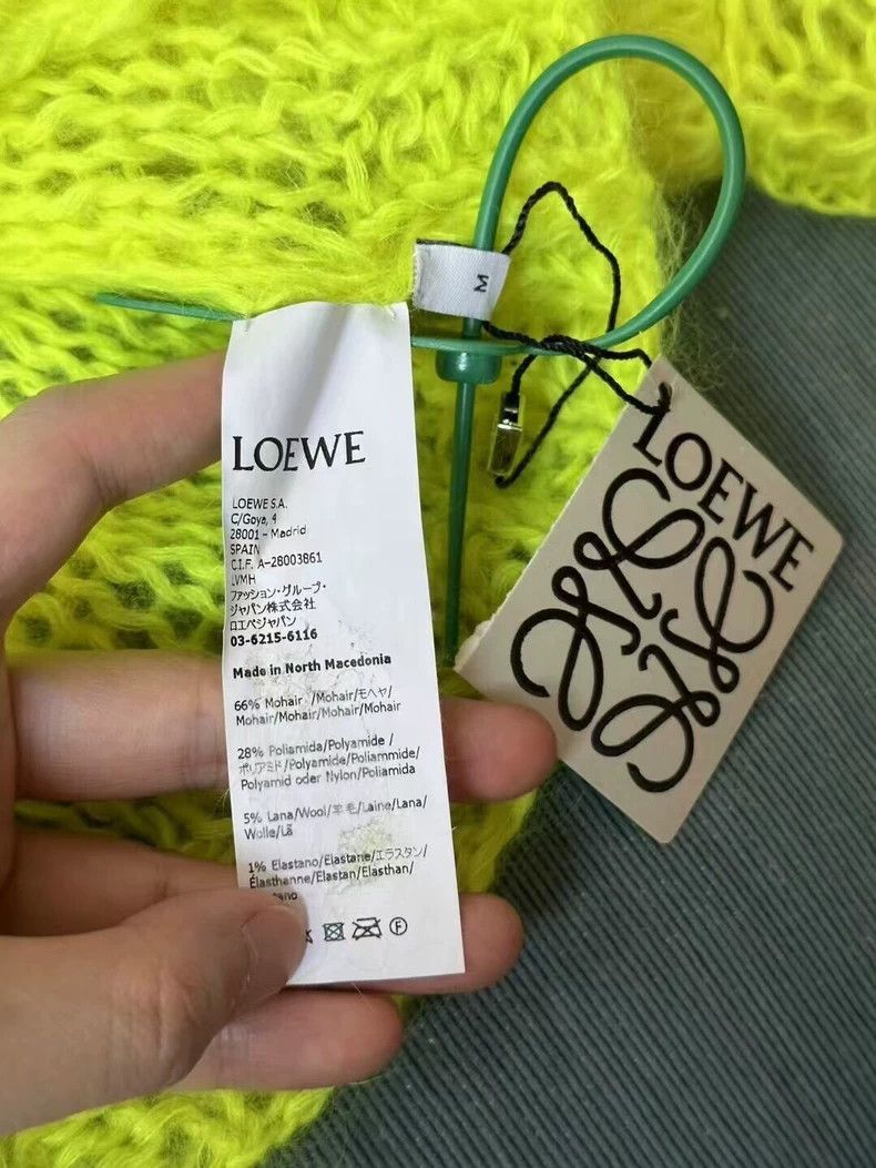 Loewe LOEWE Fluorescent yellow merino sweater Size M / US 6-8 / IT 42-44 - 3 Thumbnail