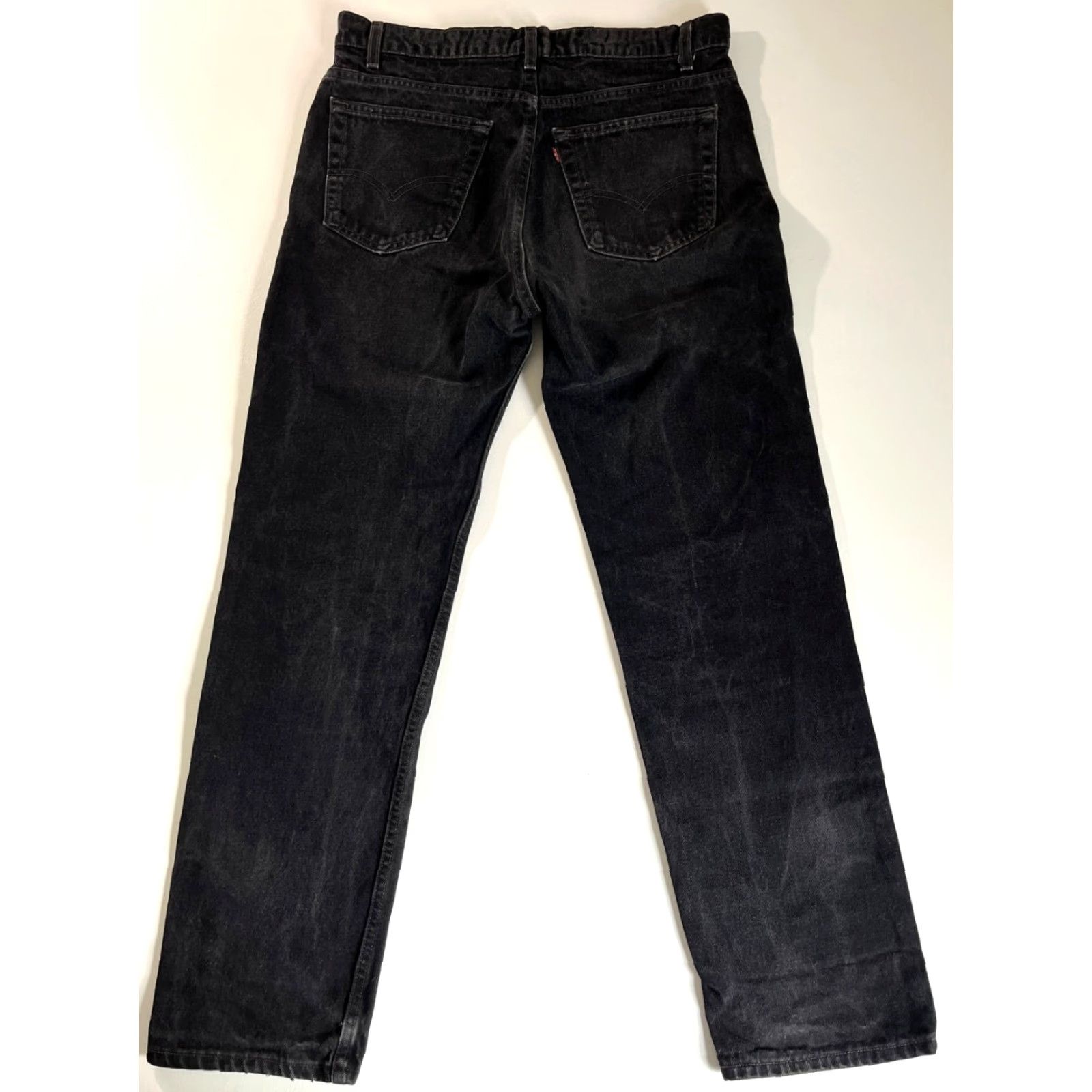 Levi's VINTAGE Levi's 505 Jeans Men Regular Fit Straight Black 33x32 90s USA Americana Size US 33 - 2 Thumbnail