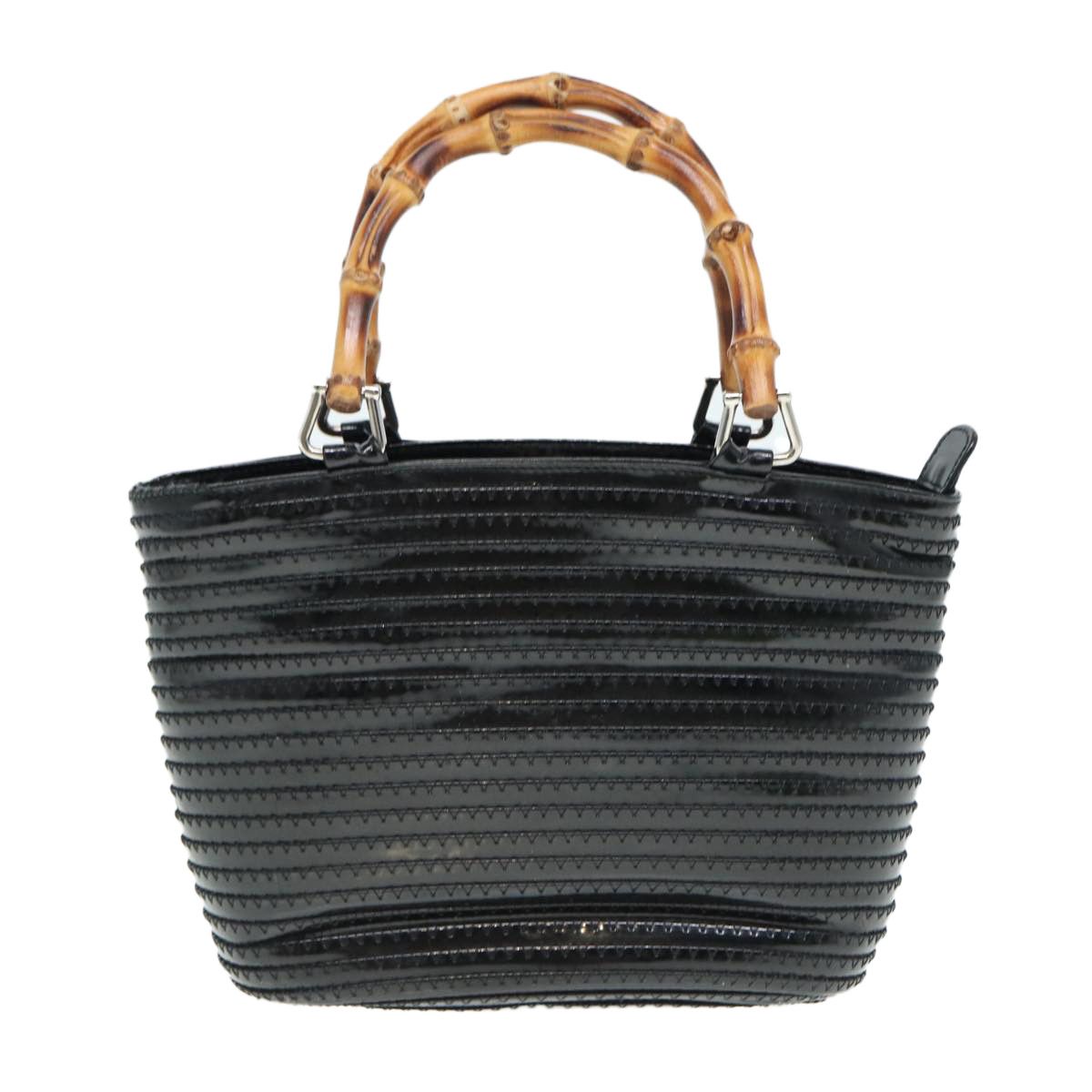Gucci Bamboo Black Leather Handbag (Pre-Owned) Size ONE SIZE - 1 Thumbnail