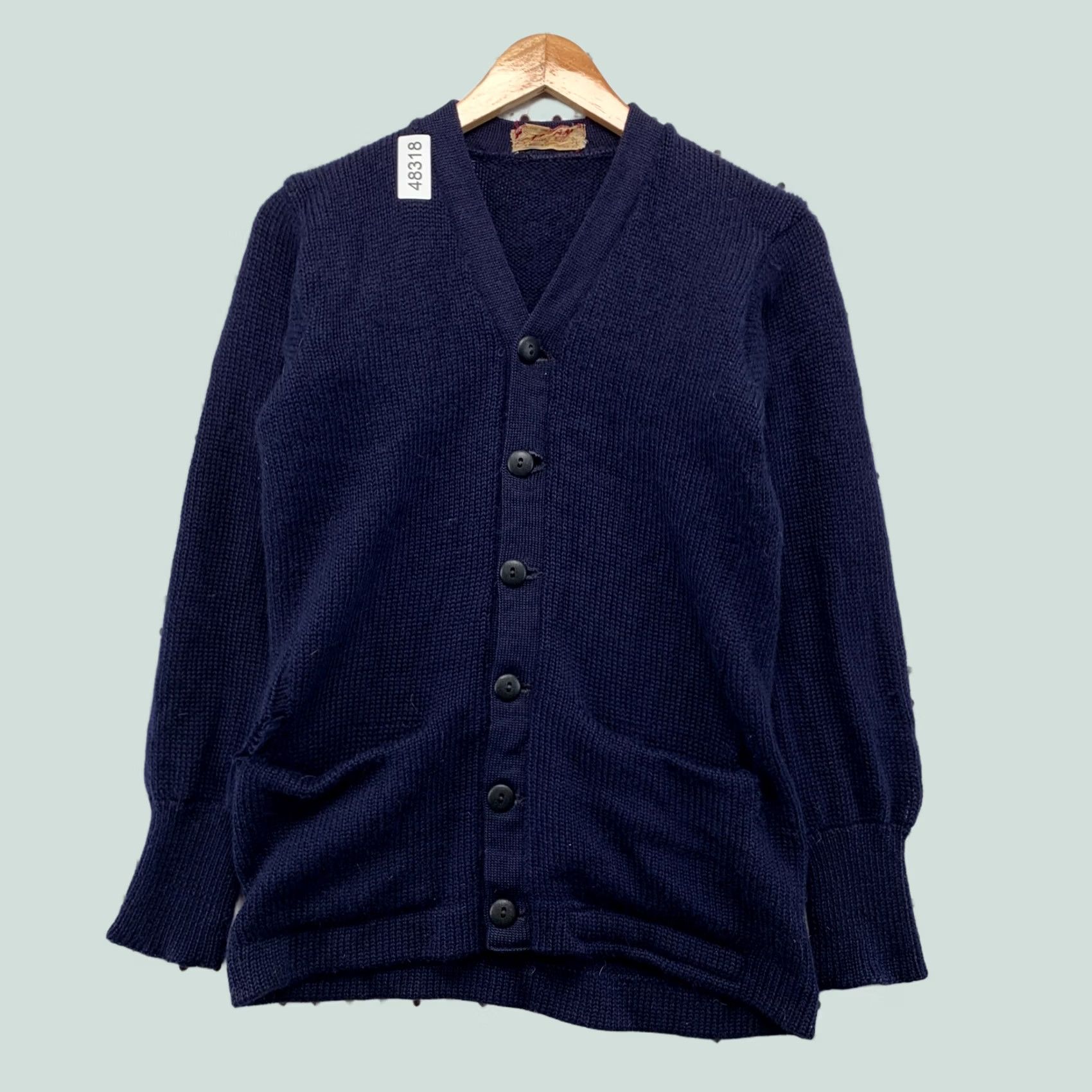 Vintage Vintage 60s Revere Zip Cardigan 3 Pocket Wool Sweater