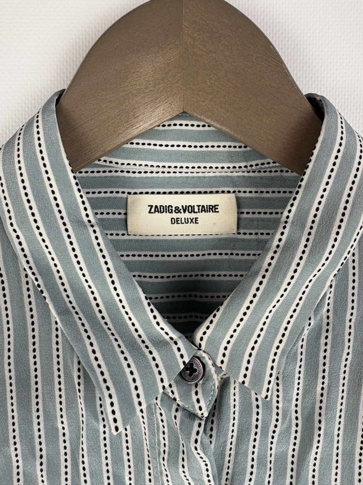 Zadig & Voltaire Zadig & Voltaire Tuyu Deluxe Women's 100% Silk Shirt Size L / US 10 / IT 46 - 3 Thumbnail