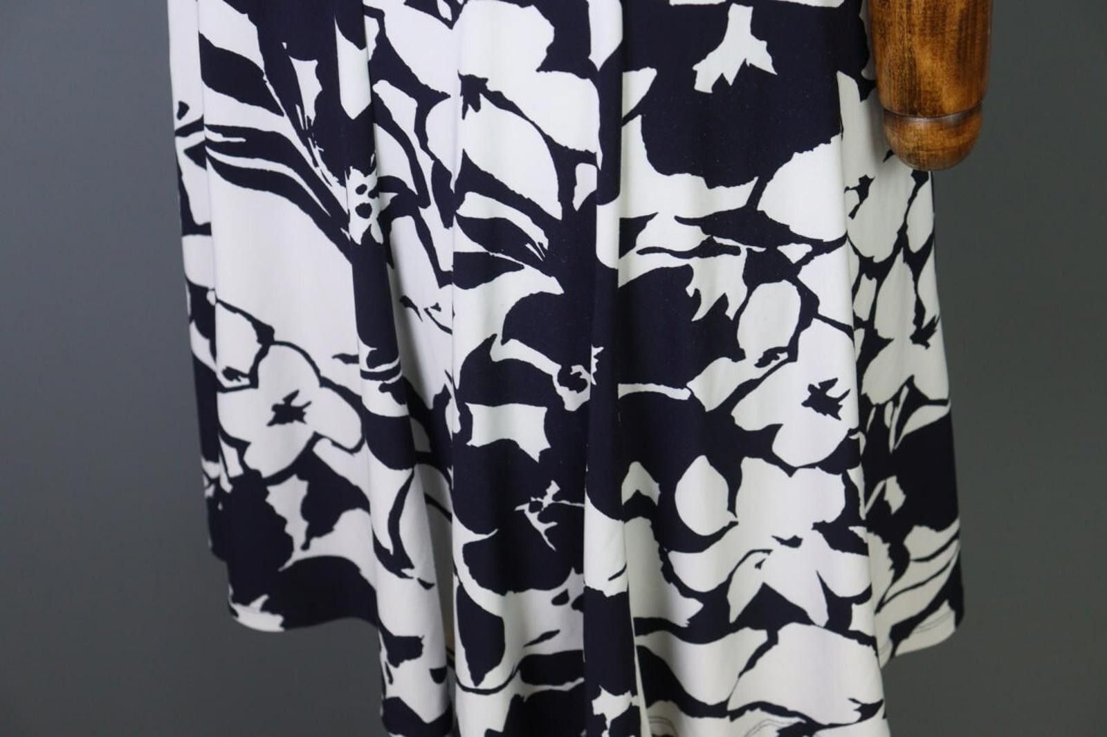 Polo Ralph Lauren Lauren Ralph Lauren White/Black Floral Business Dress Size 6 Size M / US 6-8 / IT 42-44 - 10 Thumbnail