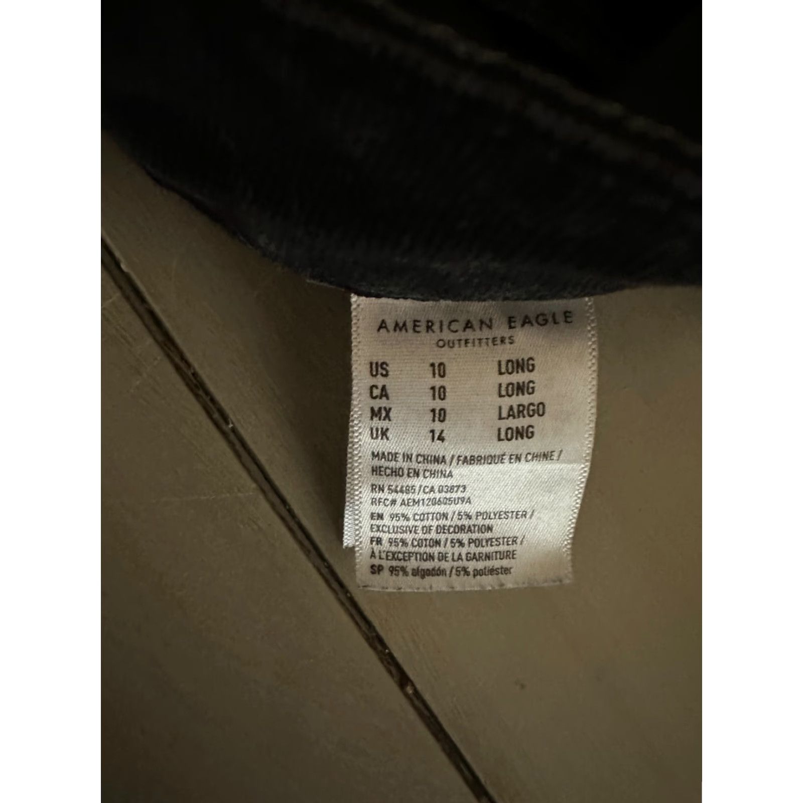 American Eagle Outfitters American Eagle Outfitters Skirt Womens 10 Black Mini Cutoff Distressed Button Stretch Denim Size 32" / US 10 / IT 46 - 4 Thumbnail