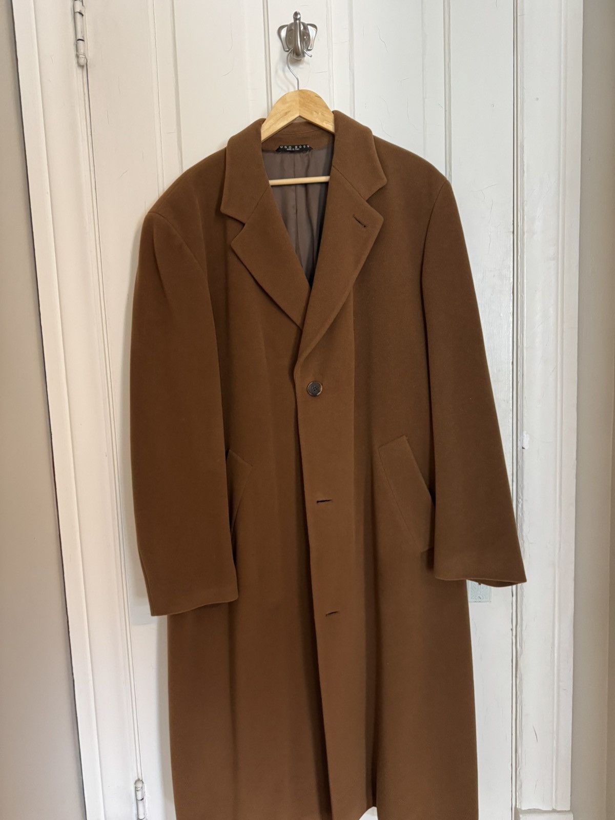 Hugo Boss Long Wool Made in Italy Coat Size US XL / EU 56 / 4 - 1 Thumbnail