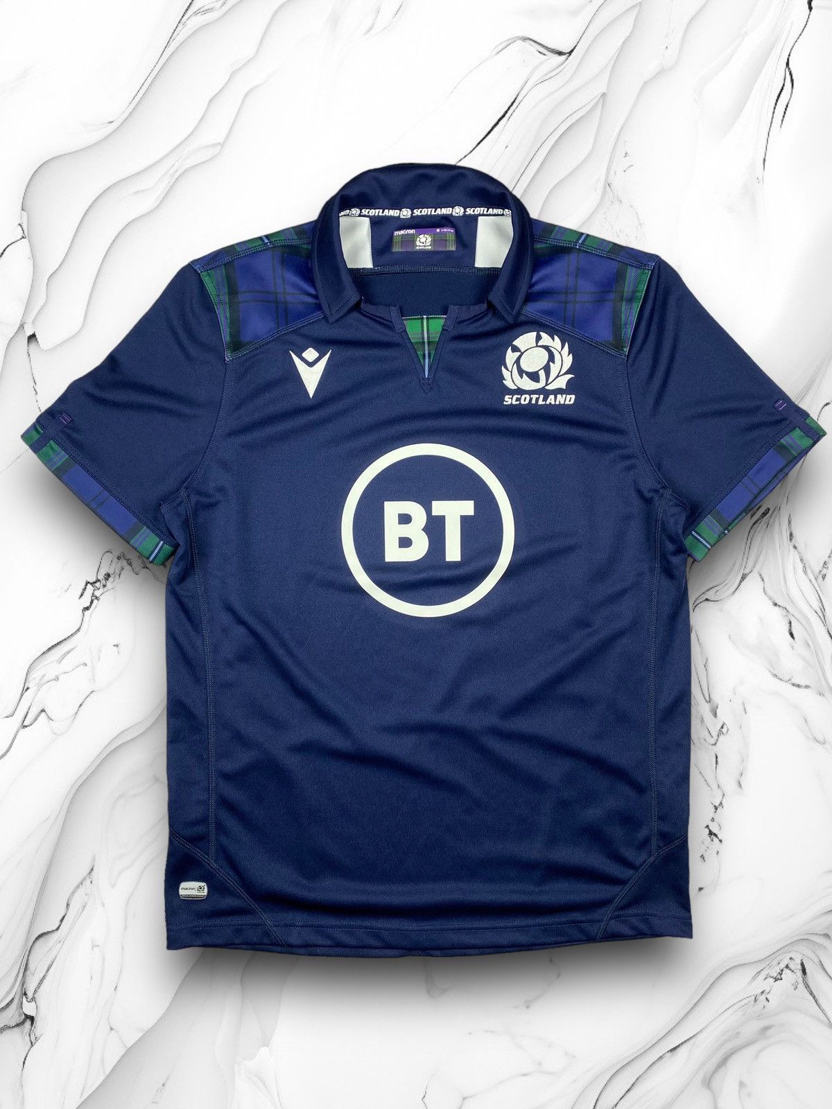 Other Macron Scotland Rugby Jersey Tee Rare Y2k Drill Hype Size US M / EU 48-50 / 2 - 1 Thumbnail