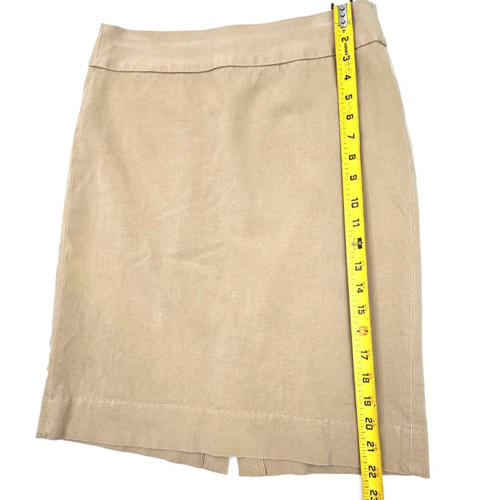 Banana Republic Banana Republic Skirt Women 4 Beige Sloan Pencil Career Vent EUC (28x22) 428024 Size 27" / US 4 / IT 40 - 2 Thumbnail