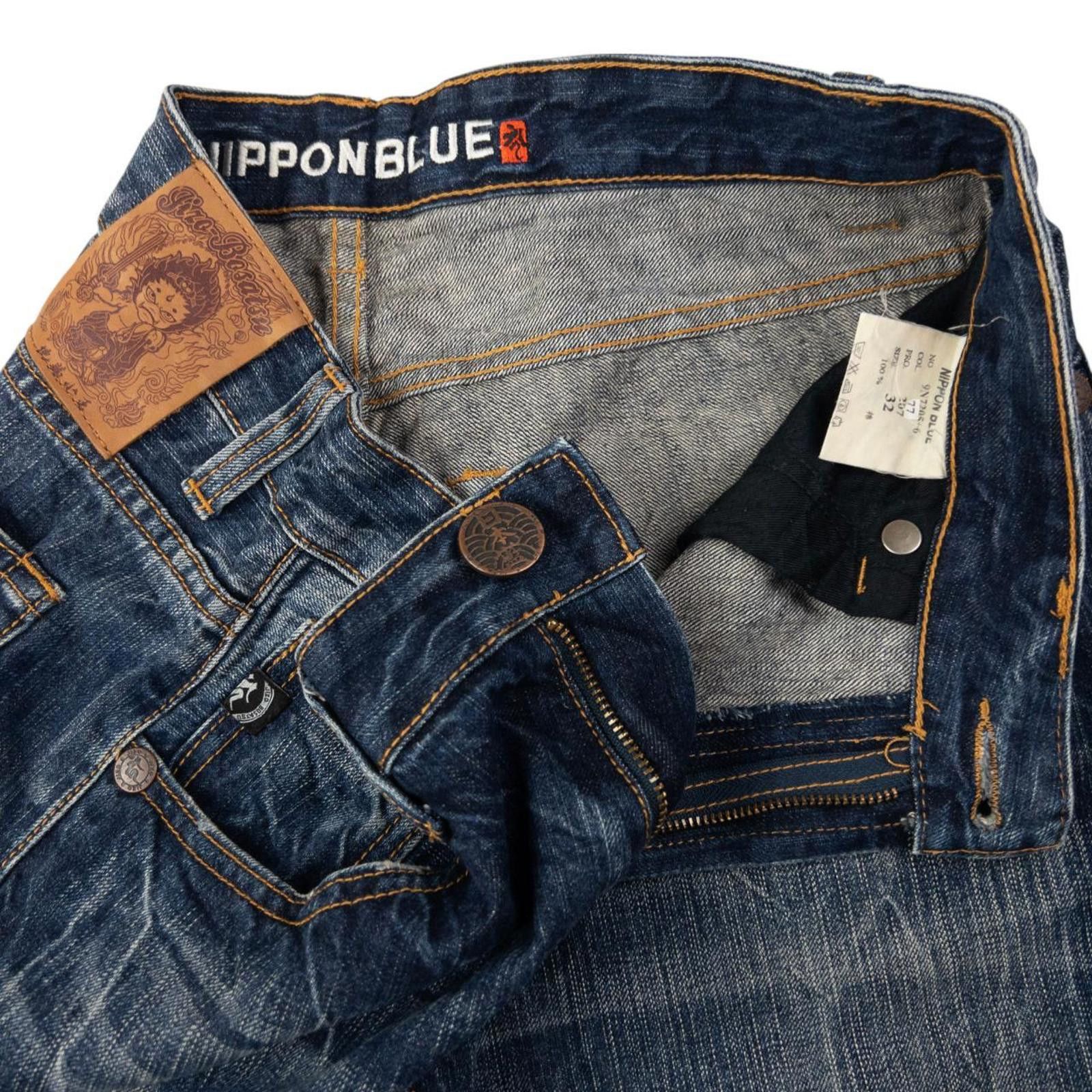 Other Vintage Jizo Bosatsu Embroidered Troll Denim Jeans Size W32 Size US 32 / EU 48 - 5 Thumbnail