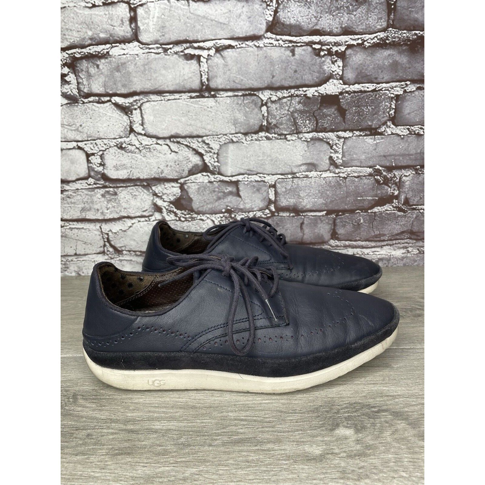 Ugg UGG Energ Blue Leather Cali Wingtip Derby Shoes Men’s Sz 8.5 Size US 8.5 / EU 41-42 - 3 Thumbnail