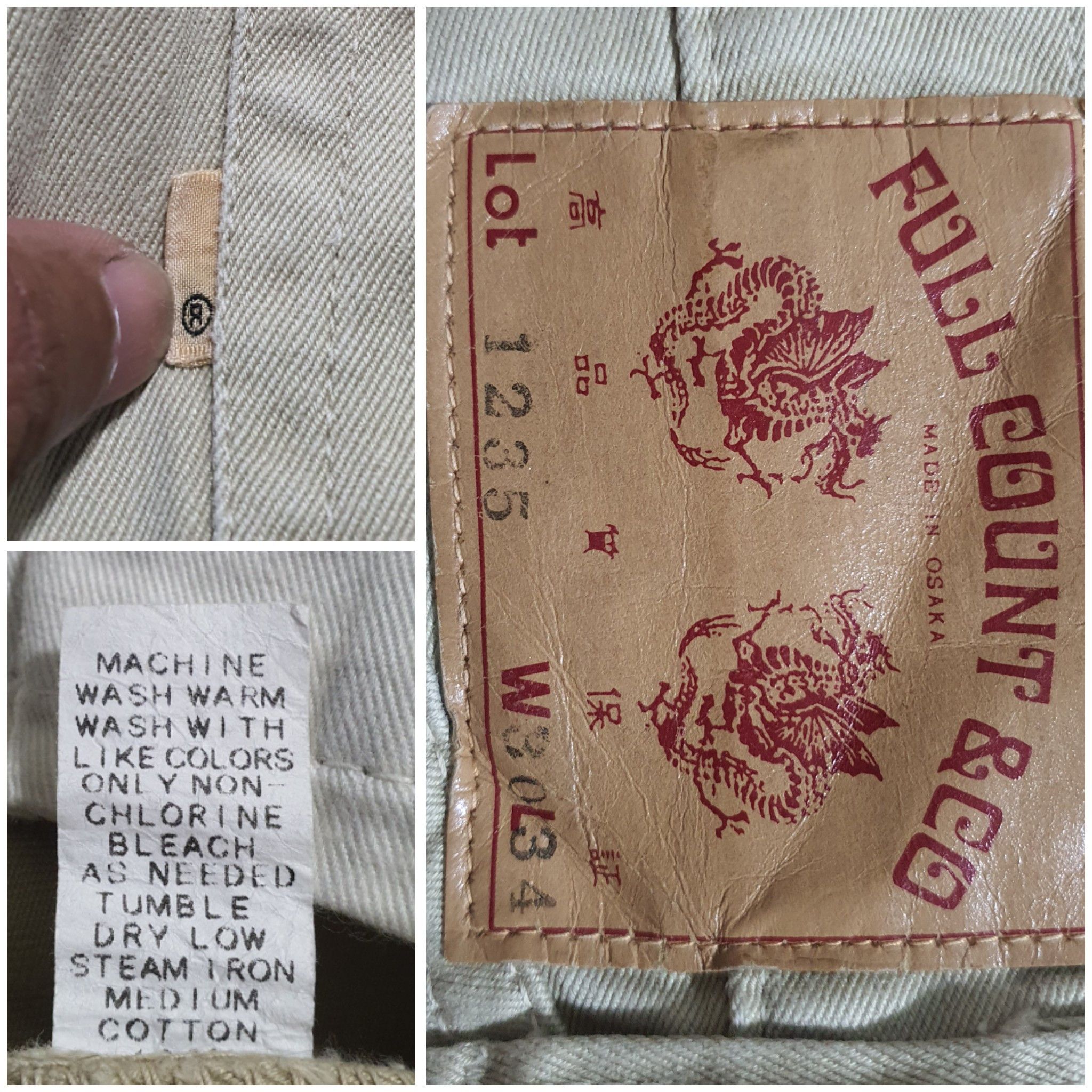 Full Count & Co. × Japanese Brand FULLCOUNT 30”/40.5” BEIGE COLOURED JEANS Size US 30 / EU 46 - 5 Thumbnail