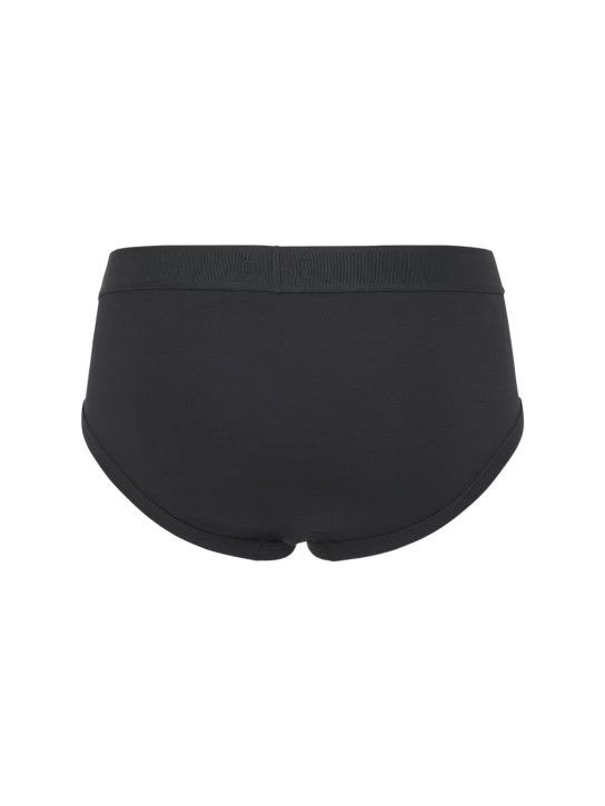 Tom Ford o1lsvrm0525 Size: L/Logo Stretch Cotton Briefs in Black Size ONE SIZE - 2 Thumbnail