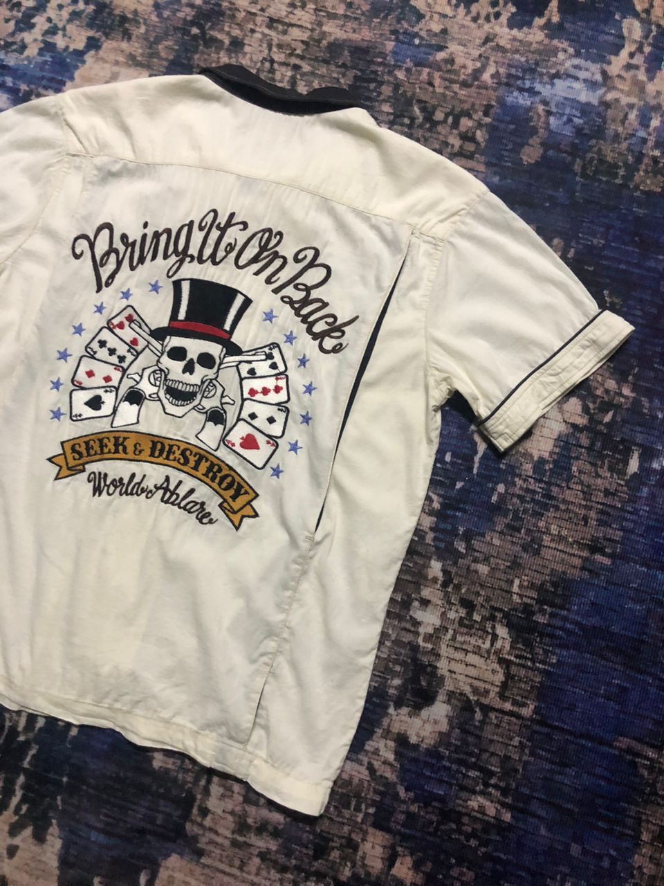 Japanese Brand World Wide Love Seek & Destroy Embroidered Print Rare Size US M / EU 48-50 / 2 - 9 Thumbnail