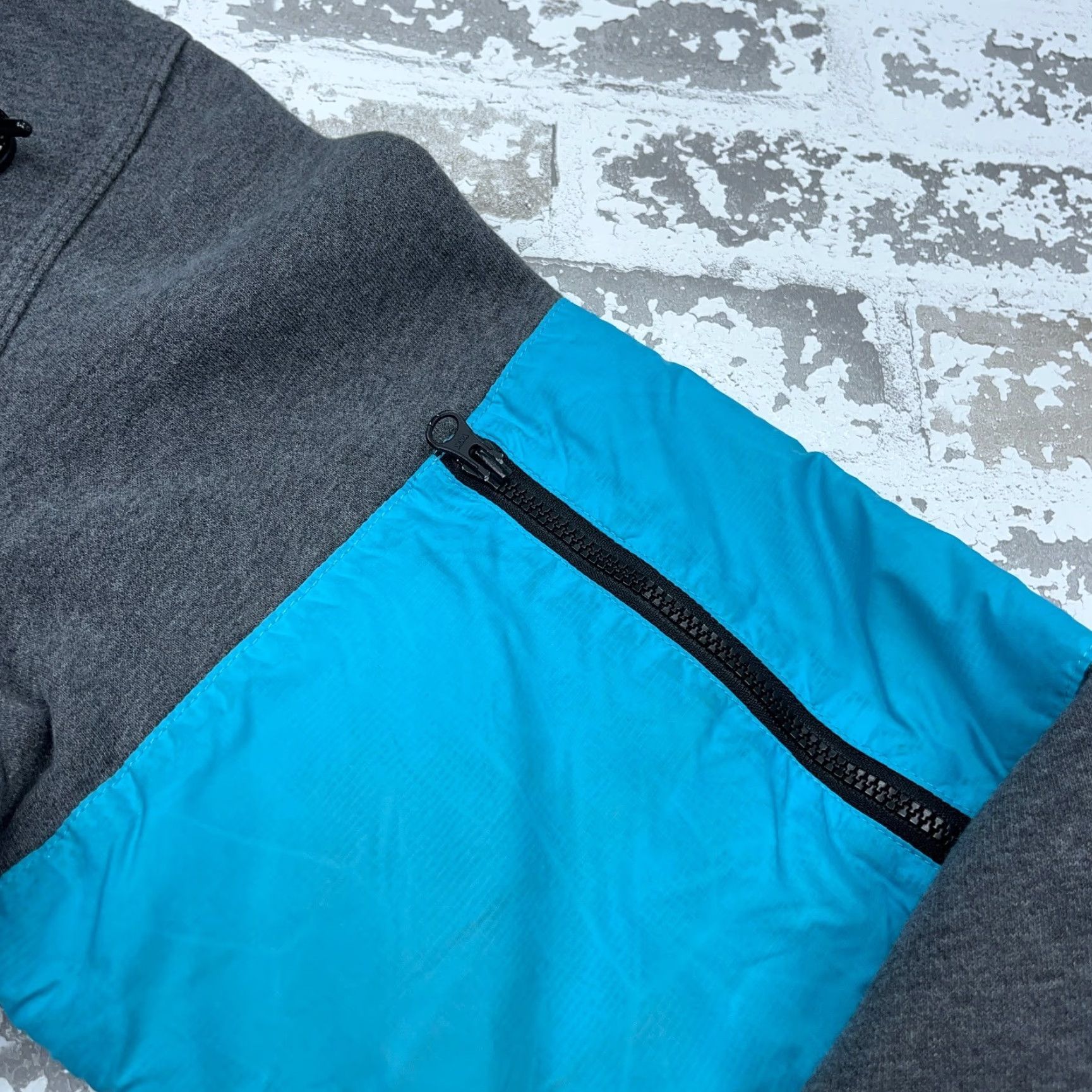 Nike Nike Hoodie Men L Gray Blue Full Zip Sweatshirt Jacket Logo Zipper Sports 90s Style Womens? Size US L / EU 52-54 / 3 - 7 Thumbnail
