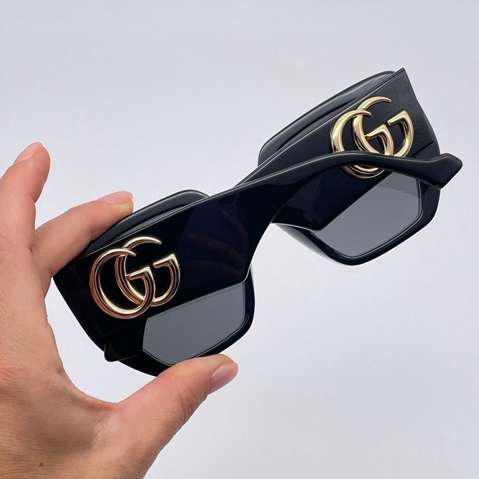 Gucci BRAND NEW GUCCI GG0956S 003 Women Black/Grey Sunglasses Size ONE SIZE - 10 Thumbnail