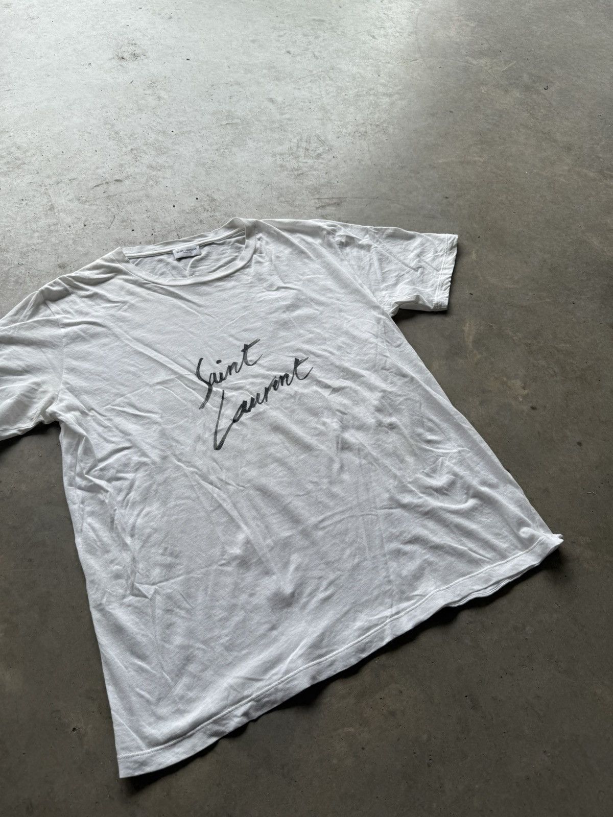 Saint Laurent Paris Saint Laurent Paris 2017 Script Shirt Size US XS / EU 42 / 0 - 2 Thumbnail