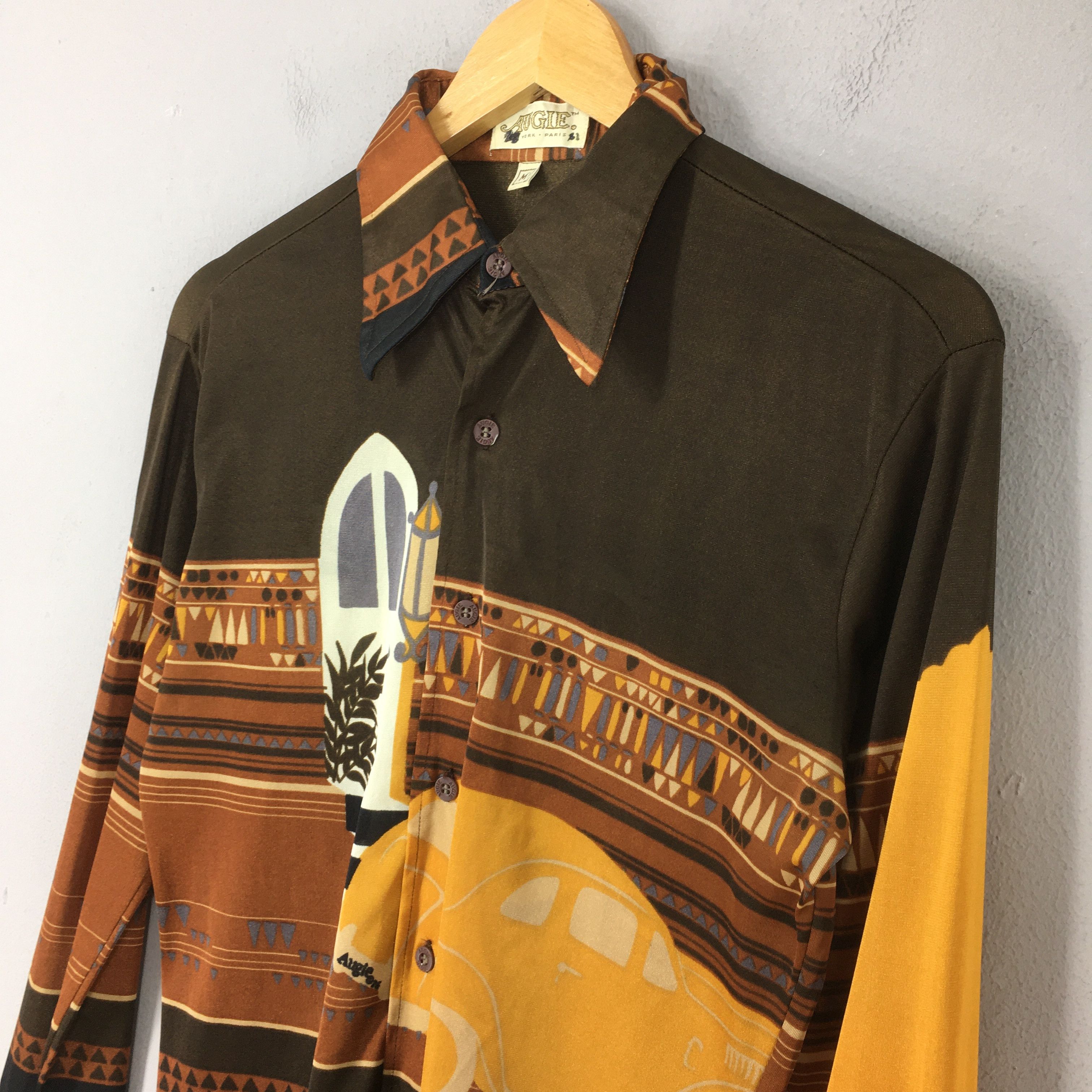 Vintage Vintage 1970s Augie Novelty Classic Car Shirt Medium Size US M / EU 48-50 / 2 - 3 Thumbnail
