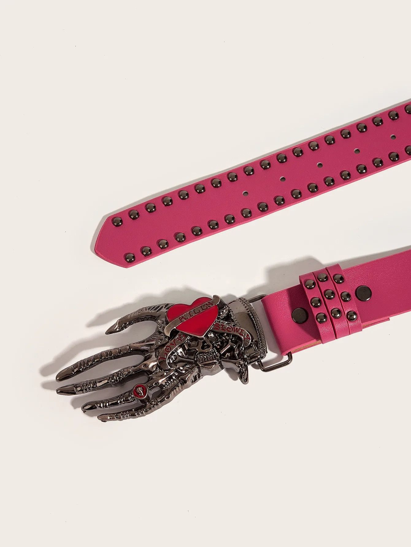 Vintage Black Skull Statement Belt Size ONE SIZE - 3 Thumbnail