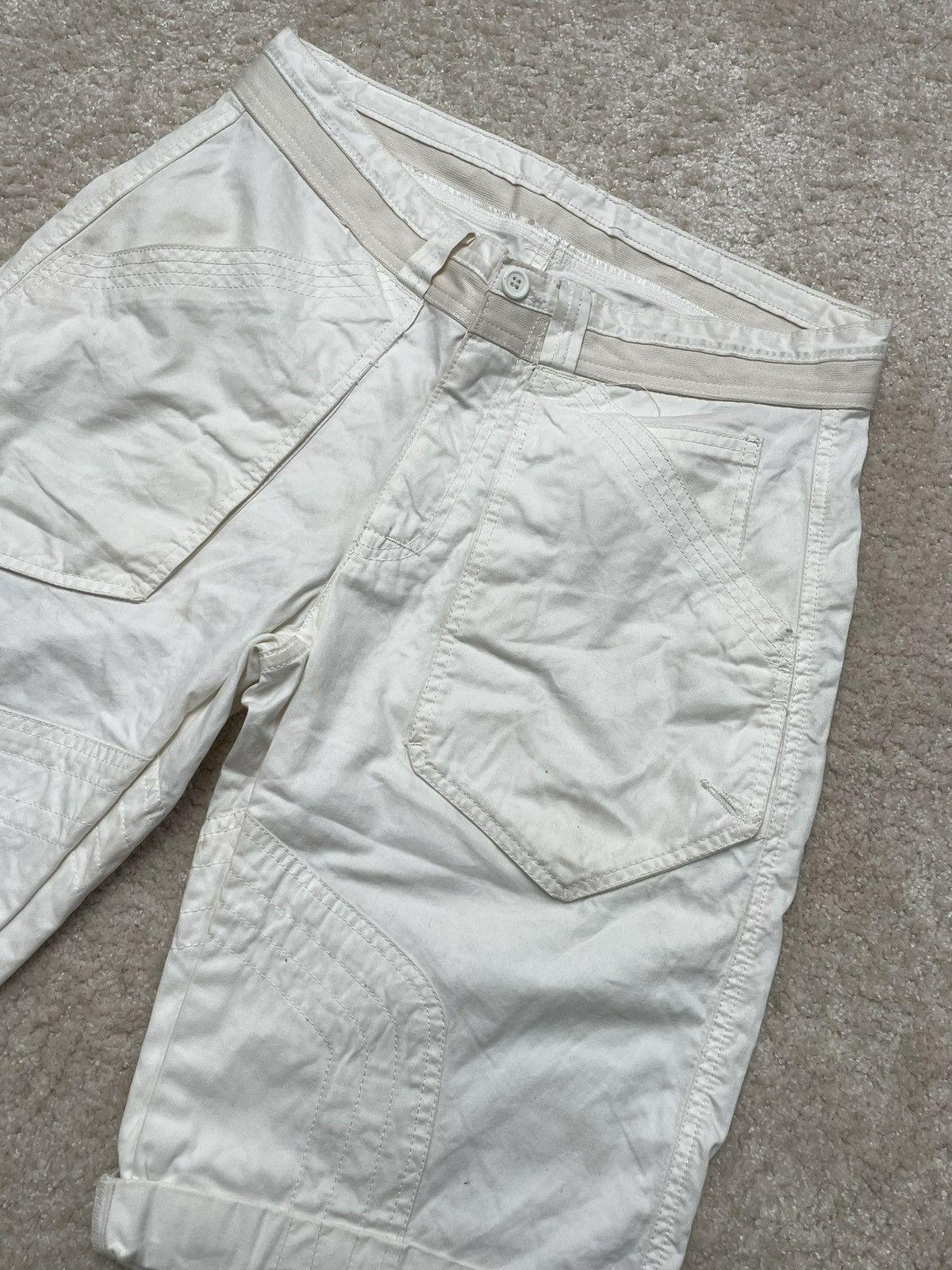 Vintage Wide Fit Vintage White Shorts Size US 30 / EU 46 - 3 Thumbnail
