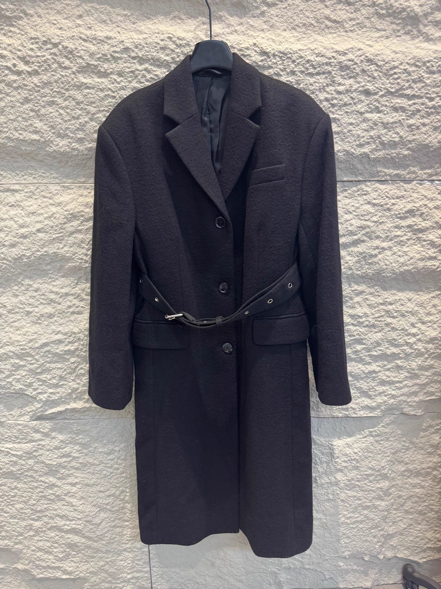 Acne Studios Acne Studios Black Blazer Collar Long Coat 32 Size XXS / US 00 / IT 34 - 1 Thumbnail