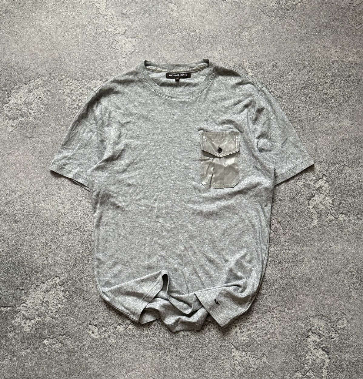 Designer × Michael Kors Michael Kors S tee T-shirt polo jersey basic gray structural Size US S / EU 44-46 / 1 - 1 Thumbnail