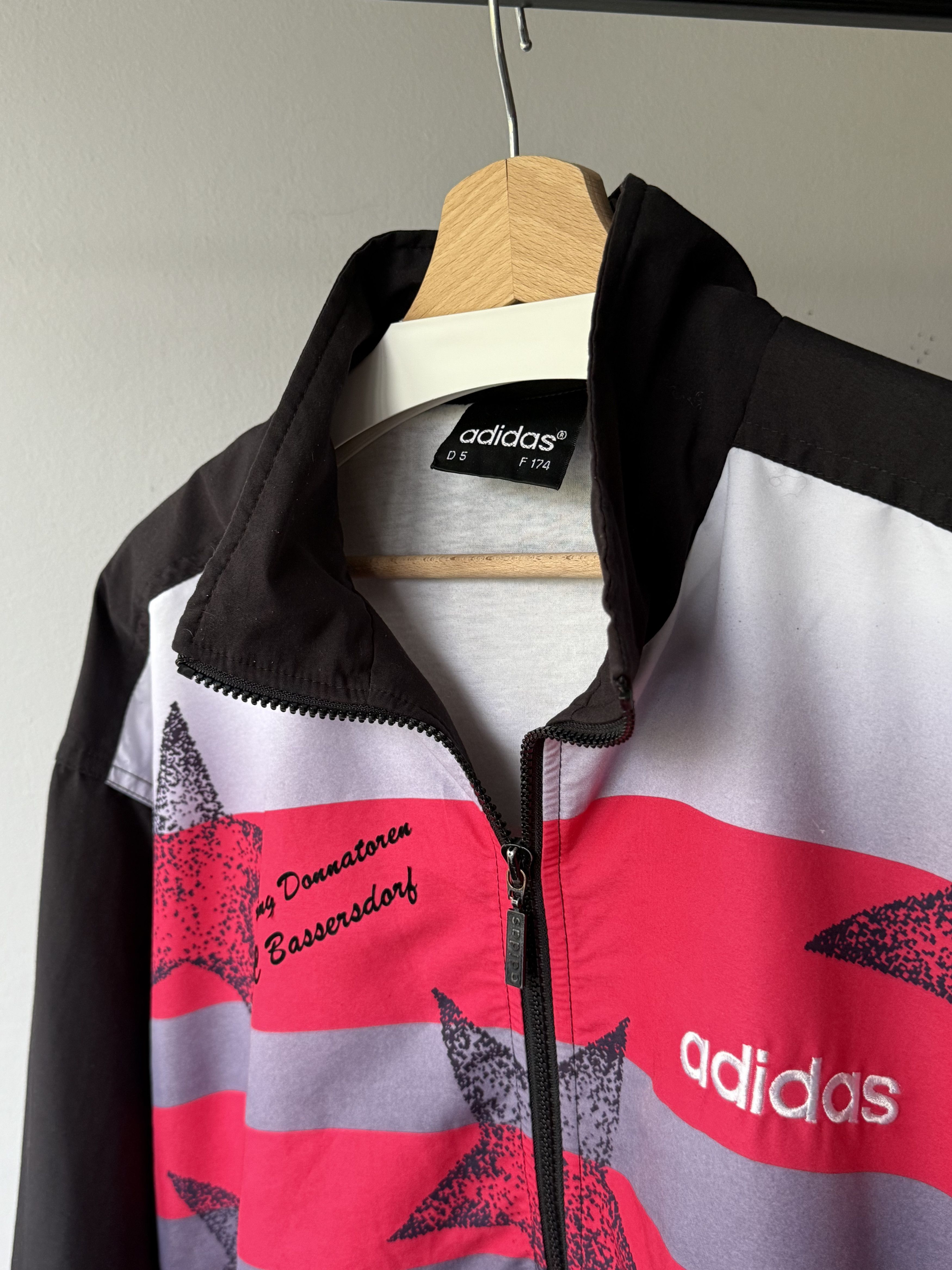 Adidas × NHL × Vintage Vintage Adidas Swiss Hockey Printed Stars Track Top Jacket Size US M / EU 48-50 / 2 - 8 Thumbnail