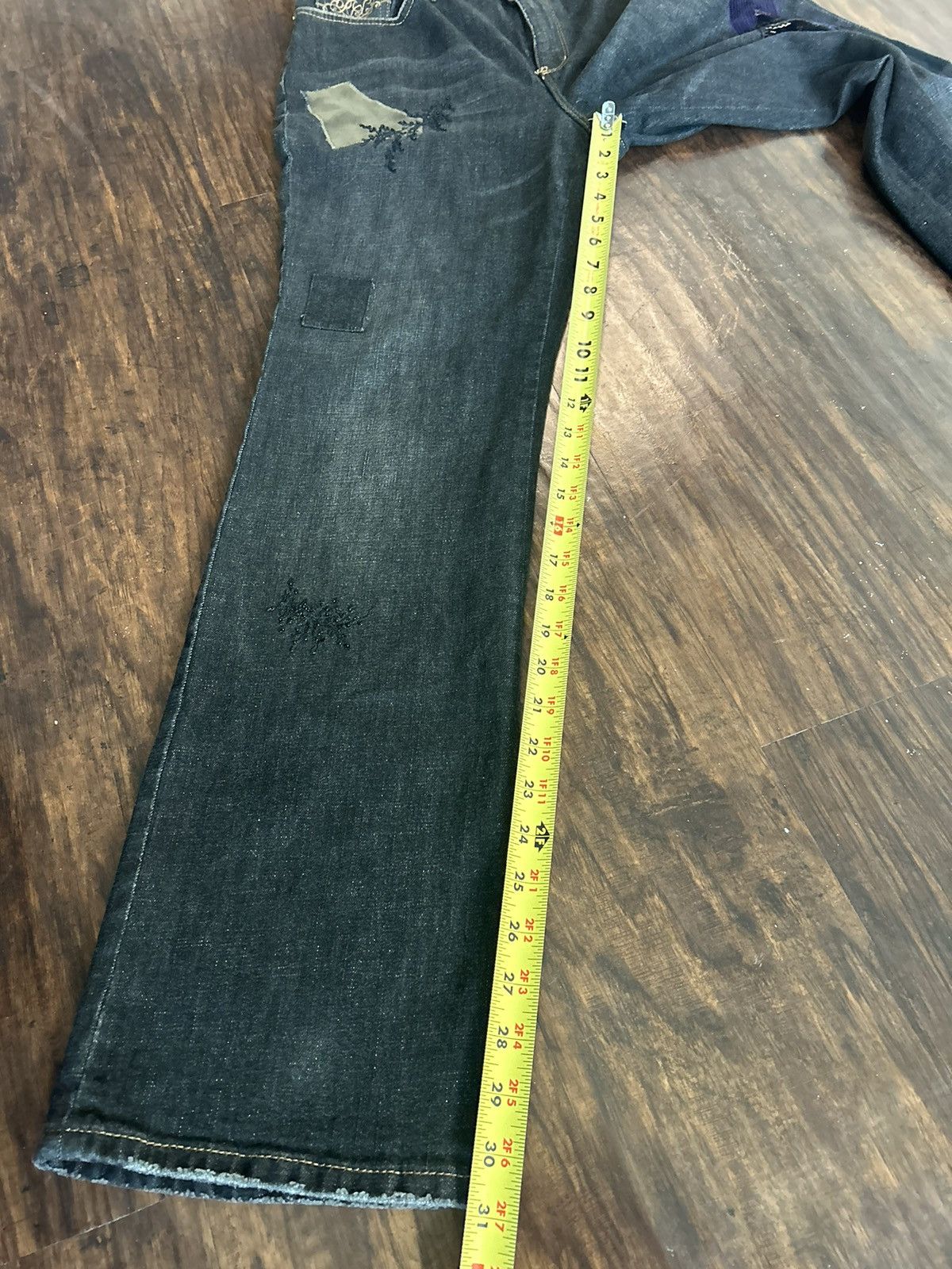 Lauren Ralph Lauren Lauren Ralph Lauren Patch Work Embroidered Bootcut Jeans Size 30" / US 8 / IT 44 - 12 Thumbnail