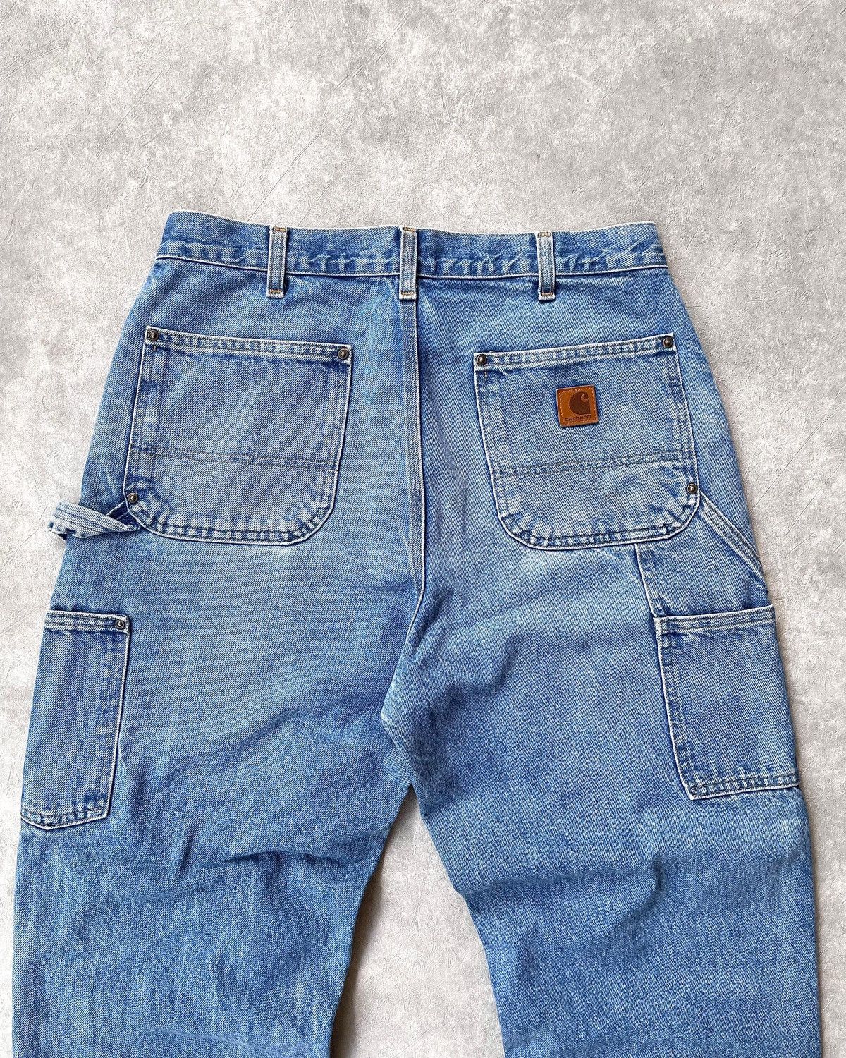 Carhartt Fadedd Darkstonee Carhartt Double Knee Pant B73-DST Size US 34 / EU 50 - 6 Thumbnail