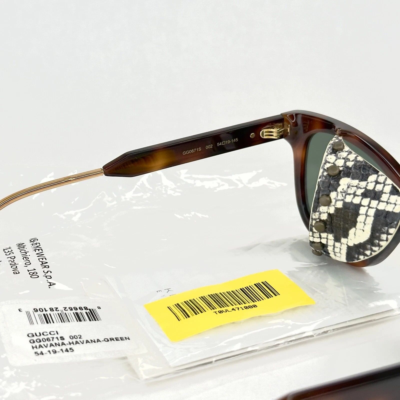 Gucci GUCCI GG0671S Guilloché 0671 Brown Blinker Sunglasses 002 Size ONE SIZE - 2 Thumbnail