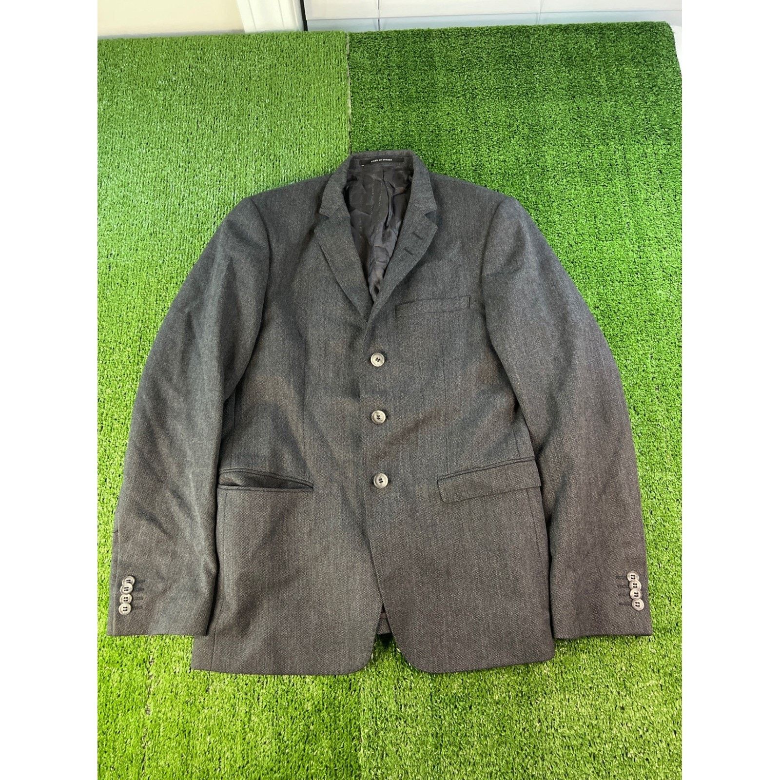 Tiger of Sweden Tiger of Sweden Mens Classic Charcoal Gray Business Size 46 Size 46R - 1 Thumbnail