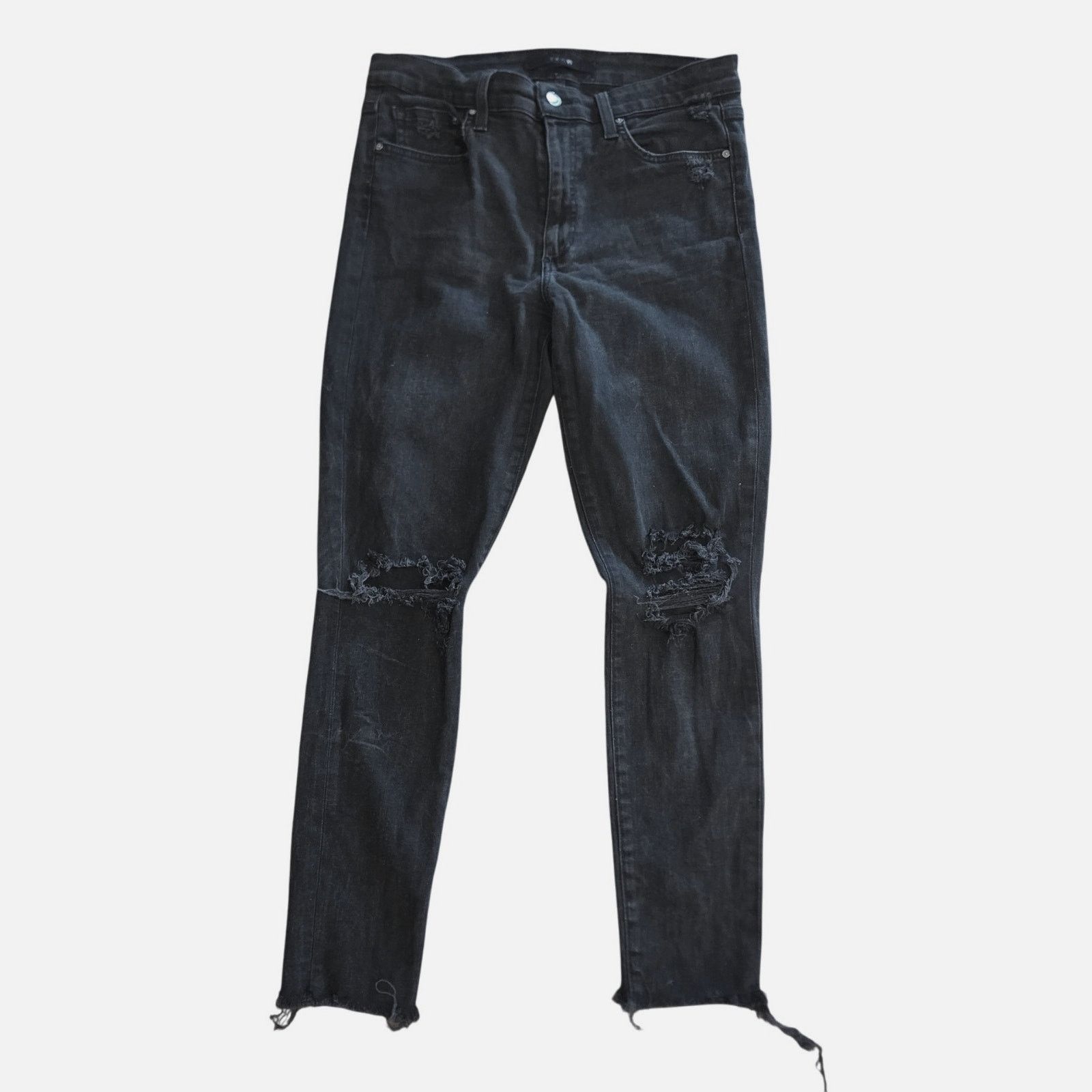 Joe's JOE's Jeans High Rise Skinny Ankle Black - Size 30 Size 30" / US 8 / IT 44 - 1 Thumbnail