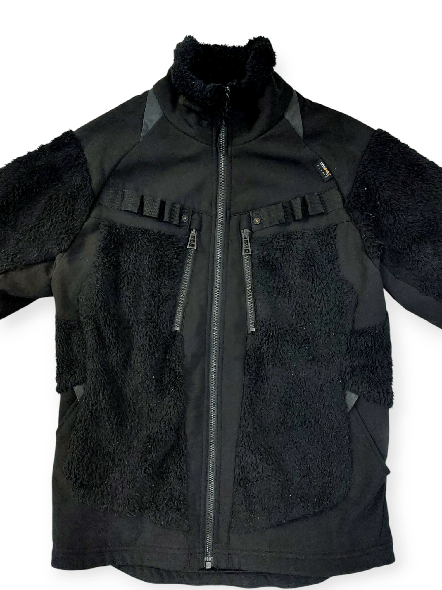 Designer Fieldcore Black Sherpa Fleece Cordura Fabrics Jacket Size US M / EU 48-50 / 2 - 8 Thumbnail