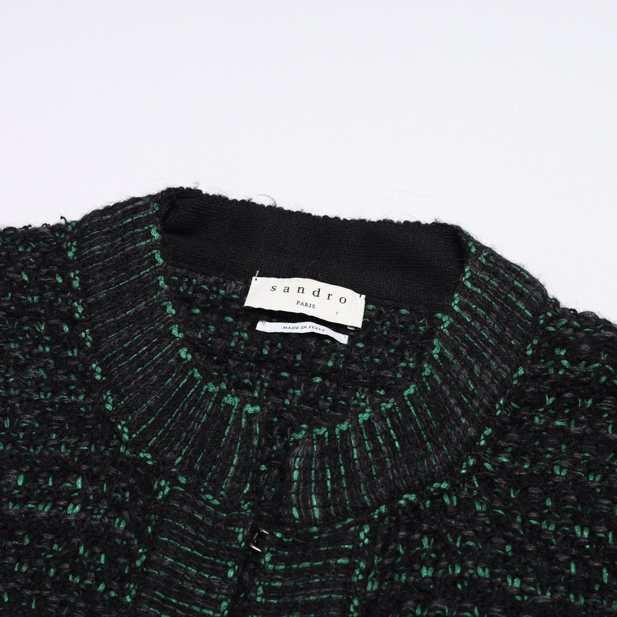Sandro Sandro Wool Mohair Tweed Cardigan Jacket Sweater Size S / US 4 / IT 40 - 4 Thumbnail