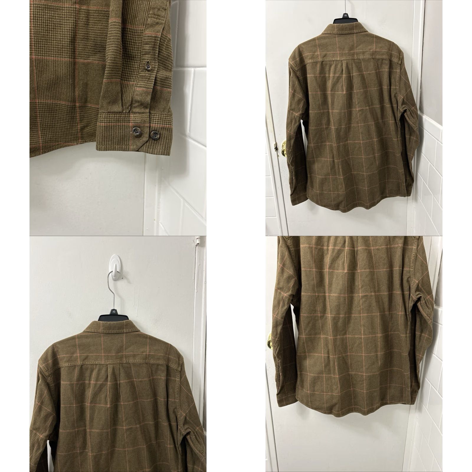 Eddie Bauer Eddie Bauer Button-Up Shirt Mens L Brown Plaid Houndstooth Flannel Long Sleeve Size US L / EU 52-54 / 3 - 8 Thumbnail