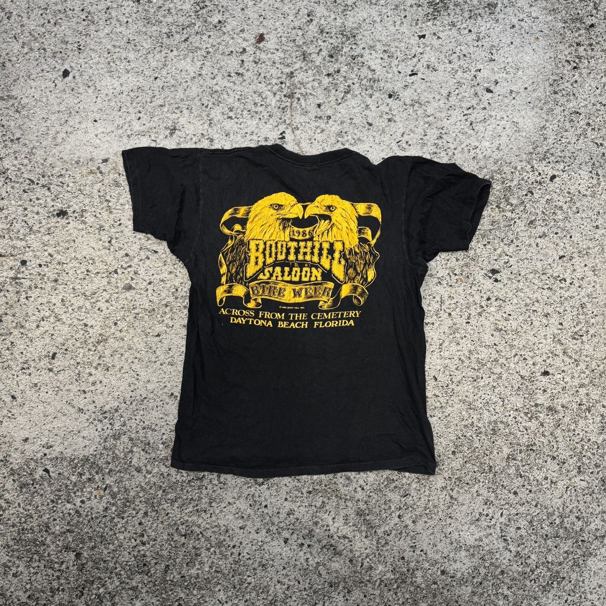 Vintage 1980s Faded Boot Hill Saloon Paper Thin Tee ERD Biker Grunge Size US L / EU 52-54 / 3 - 2 Thumbnail