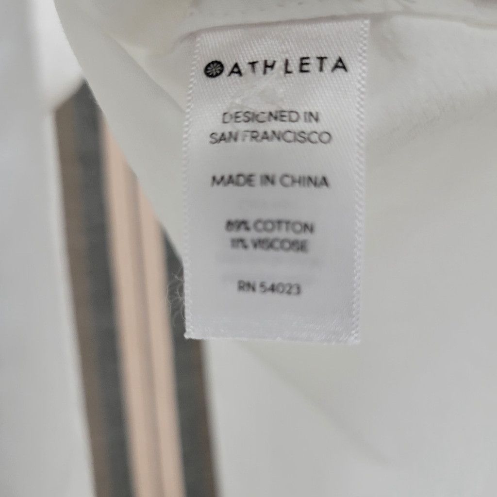 Athleta ATHLETA Marinwood White Button Up Back Stripe Long Size XS / US 0-2 / IT 36-38 - 9 Thumbnail