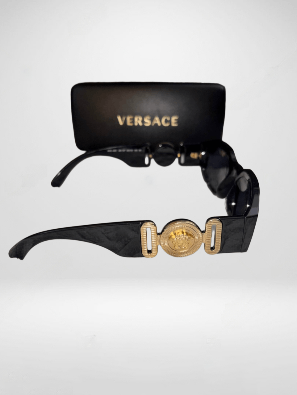 Versace Versace VE4361 Medusa Sunglasses Black/Gold – Authentic Size ONE SIZE - 3 Thumbnail