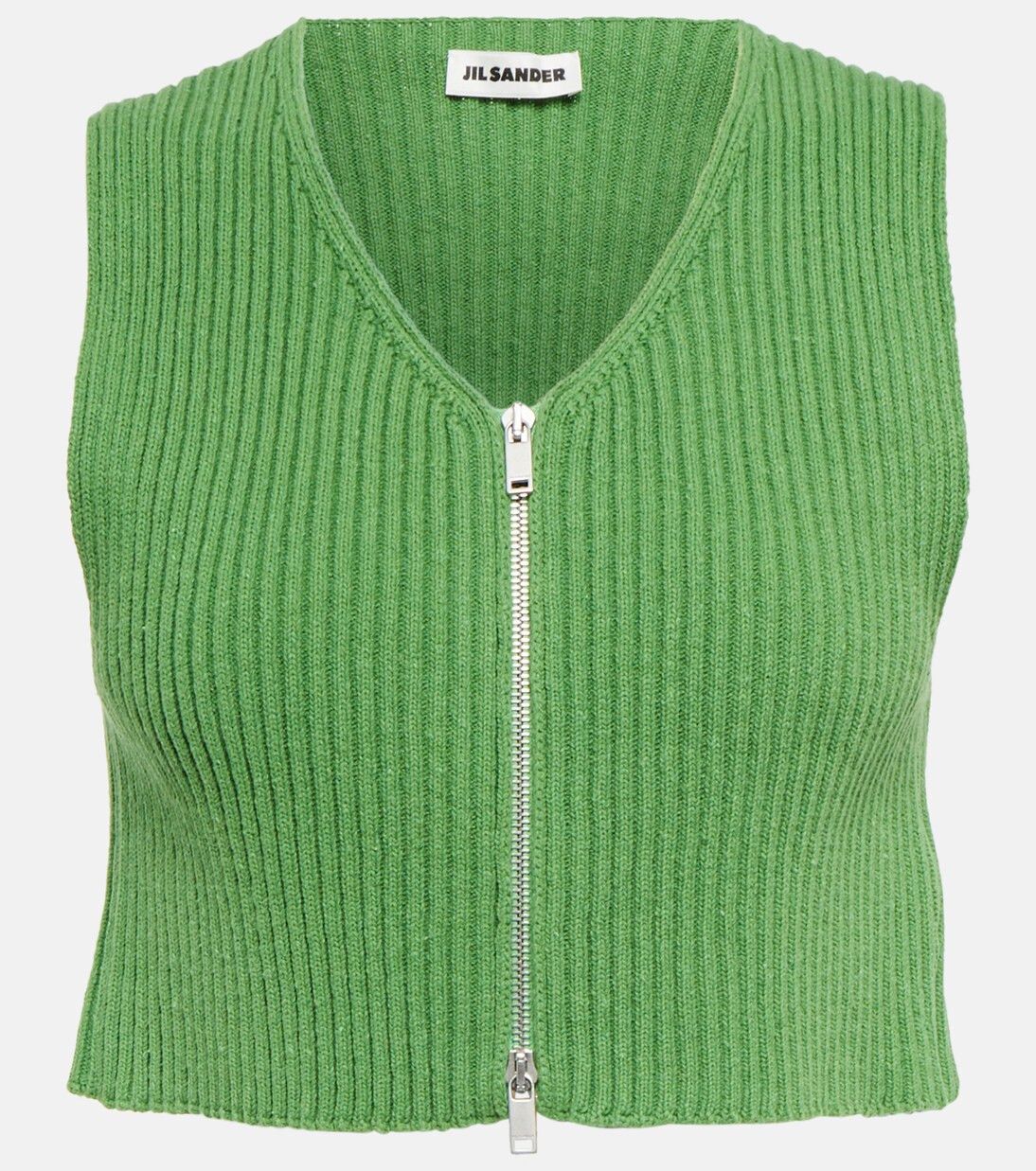 Jil Sander o1y1025 Crop Top in Green Size XS / US 0-2 / IT 36-38 - 1 Thumbnail