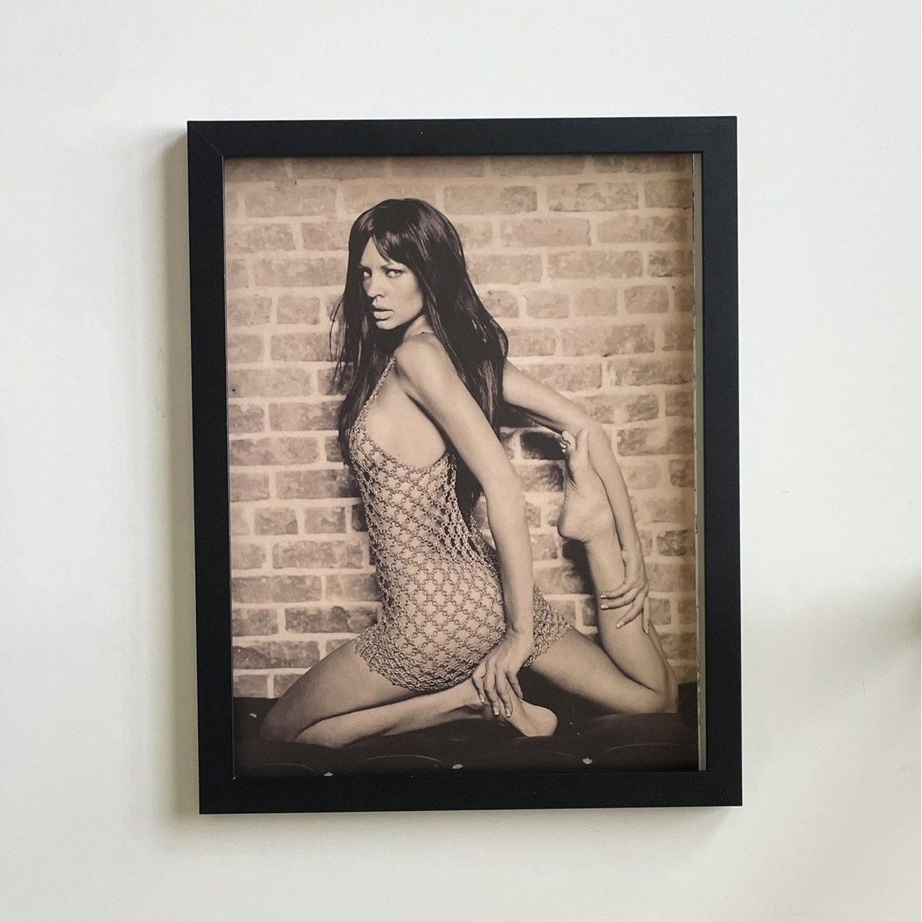Chrome Hearts × Vintage Chrome Hearts Hot lady photo Poster framed 9x11 Size ONE SIZE - 1 Thumbnail