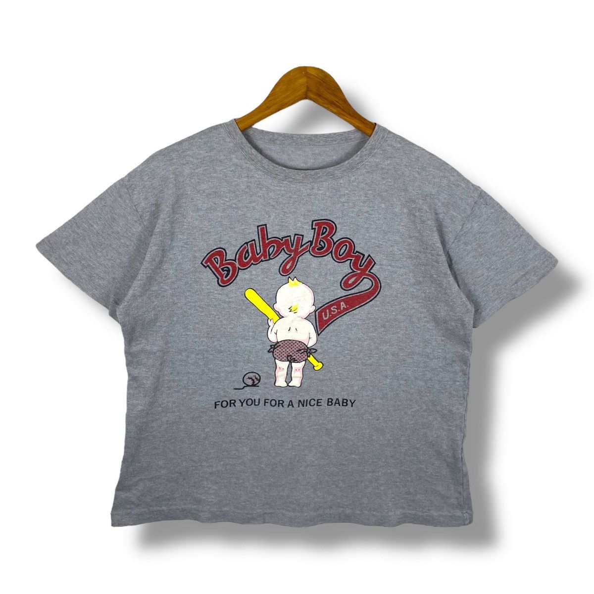 Vintage Vintage BABY BOY Usa For You For A Nice Baby Graphic Tee Size US M / EU 48-50 / 2 - 1 Thumbnail