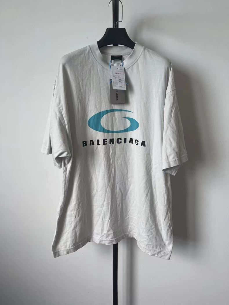 Balenciaga Letter Logo printed T-shirt with round neck and