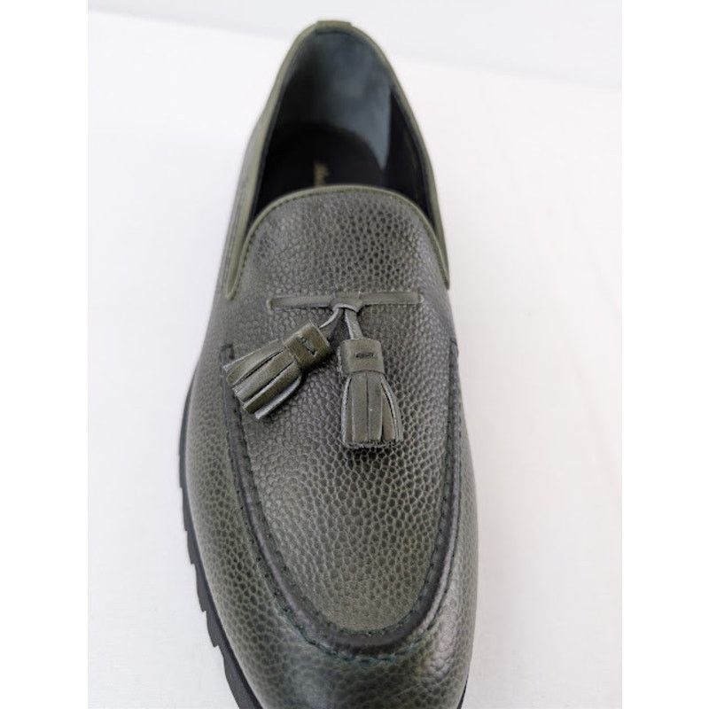 Aime Leon Dore o1rshd1 Leather Tassel Loafers Boots in Green Size US 8.5 / EU 41-42 - 15 Thumbnail